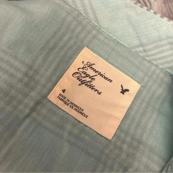 ❤️ American Eagle Outfitters 🦅 flannel eagle shirt 4 - Picture 6 of 11